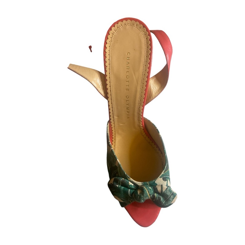 Charlotte Olympia Serena Banana Leaf Sandal Herls - Picture 9 of 16